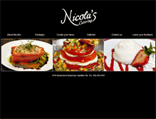 Tablet Screenshot of nicolascatering.com